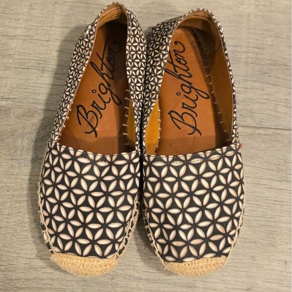 Brighton Shoes - Brighton Rattan floral espadrille flats shoes 7